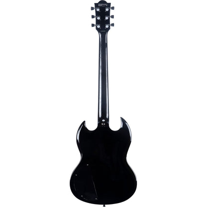 EKO DV300 Electric Guitar | Black Finish | Double Cut | High-Output Humbucking Pickups