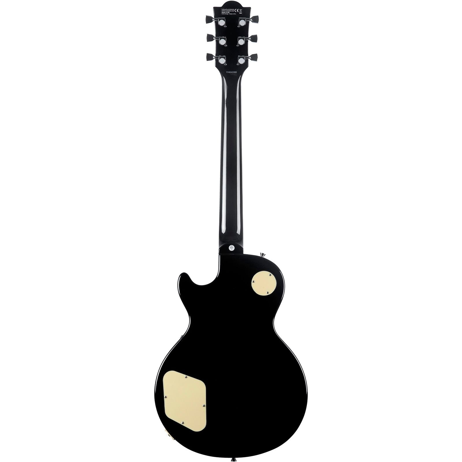 EKO LS300 Electric Guitar | Vintage Black Finish | Single Cut | High-Output Humbucking Pickups