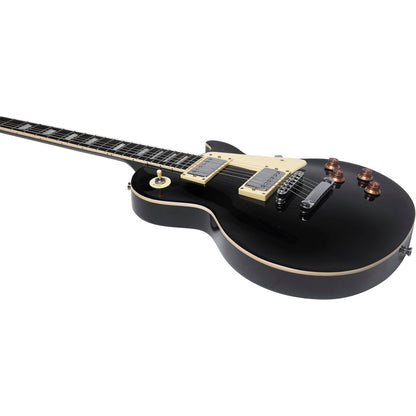 EKO LS300 Electric Guitar | Vintage Black Finish | Single Cut | High-Output Humbucking Pickups