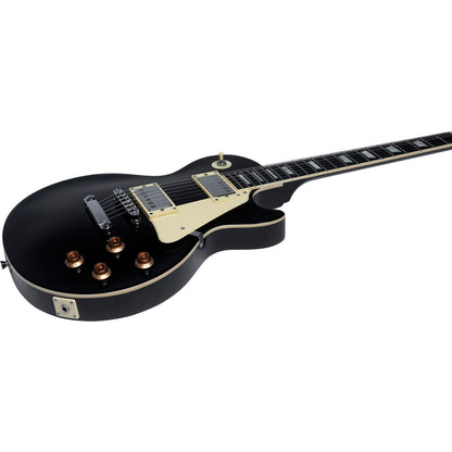 EKO LS300 Electric Guitar | Vintage Black Finish | Single Cut | High-Output Humbucking Pickups