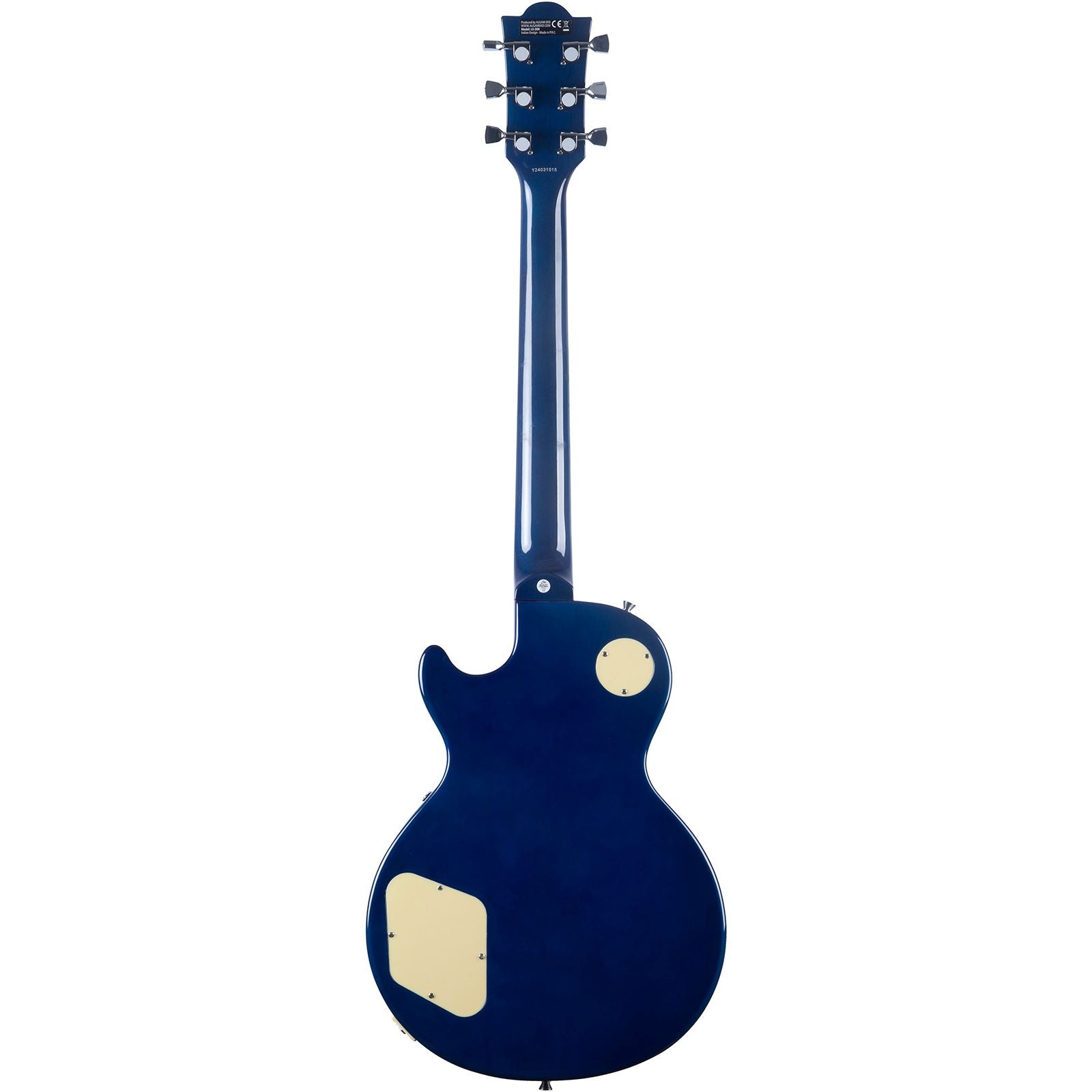 EKO LS300 Electric Guitar | Humbucker Pickups | Single Cut | Quilted Blue Finish