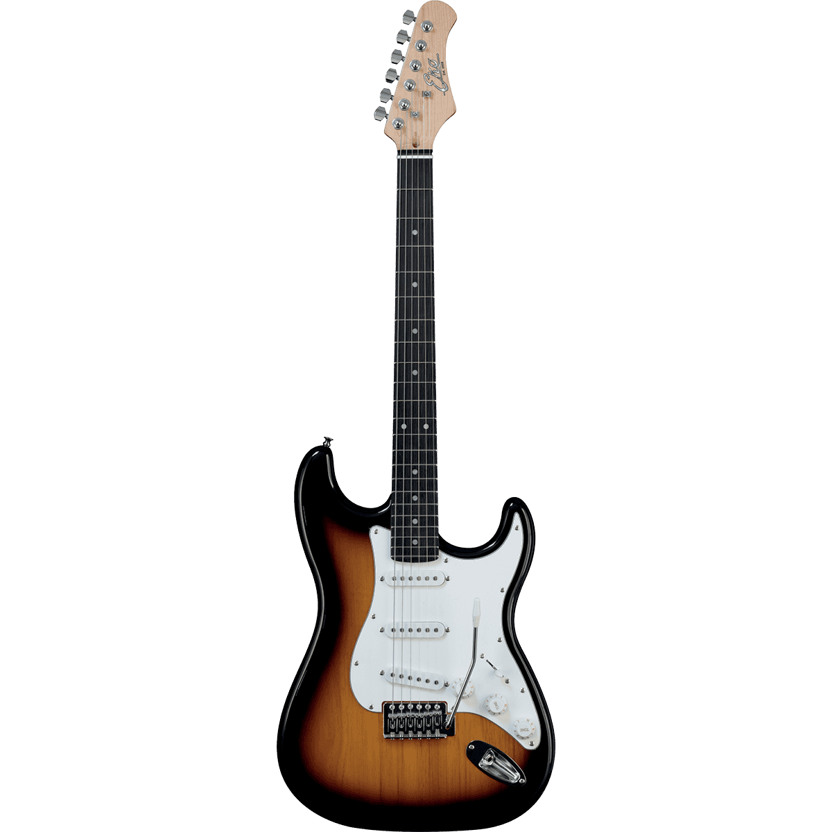 EKO S300SB Electric Guitar |  Sunburst Finish | Tremolo | 3 Single Coil Pickups | Includes Free Guitar Cable