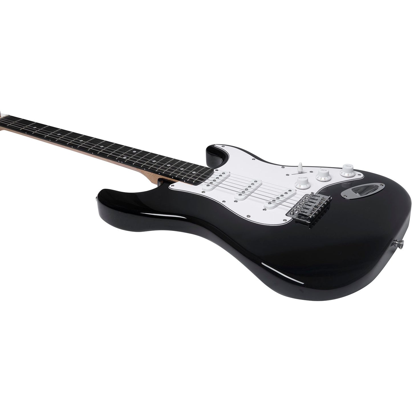 EKO ST100 3/4 Electric Guitar | Black Finish | Tremolo Bridge | 3 Single Coil Pickups