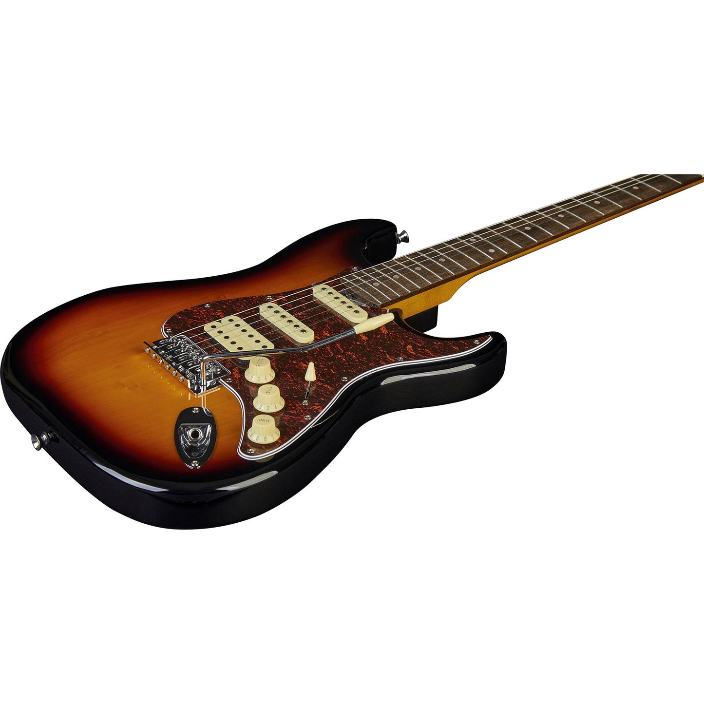 EKO ST350 Electric Guitar | Tremolo Bridge | HSS Pickup Configuration | Sunburst