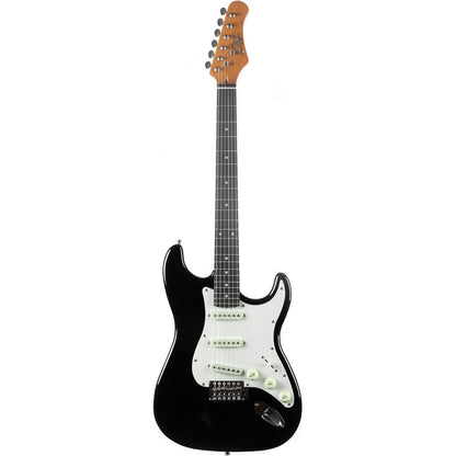 EKO ST400 Electric Guitar | Black Finish | Tremolo Bridge | 3 Single Coil Pickups