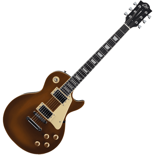 EKO VL480-GLD Electric Guitar | Aged Gold Sparkle Finish | Humbucker Pickups | Les Paul Shape