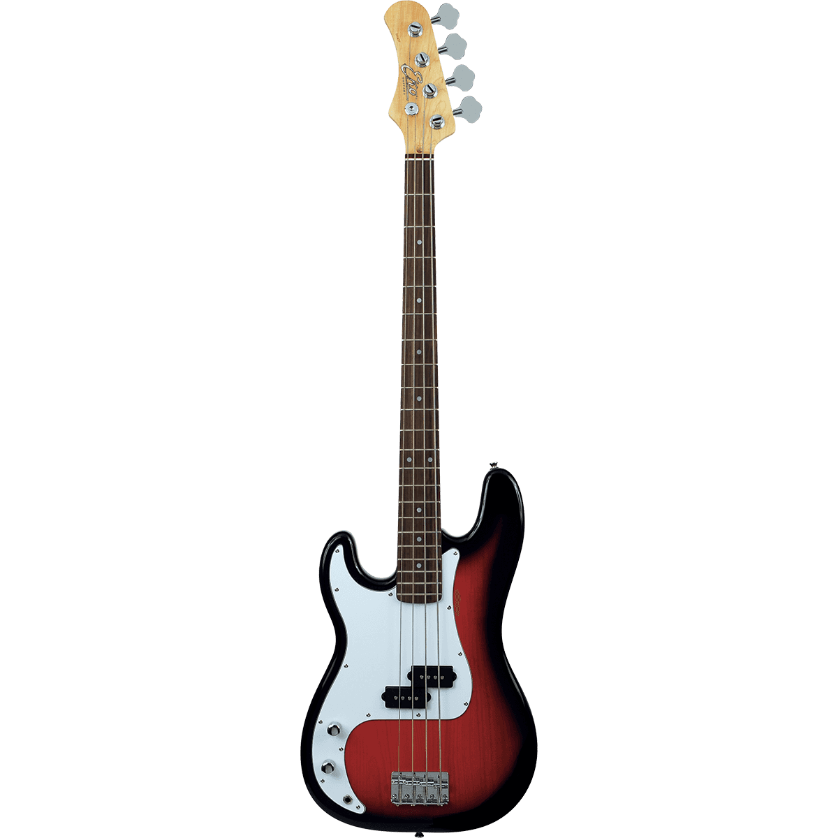 EKO Left Handed Electric Bass Guitar VPB100 | Sunburst Colour | Perfect Beginner Bass