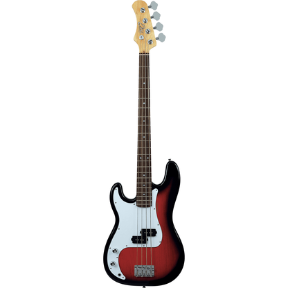 EKO Left Handed Electric Bass Guitar VPB100 | Sunburst Colour | Perfect Beginner Bass