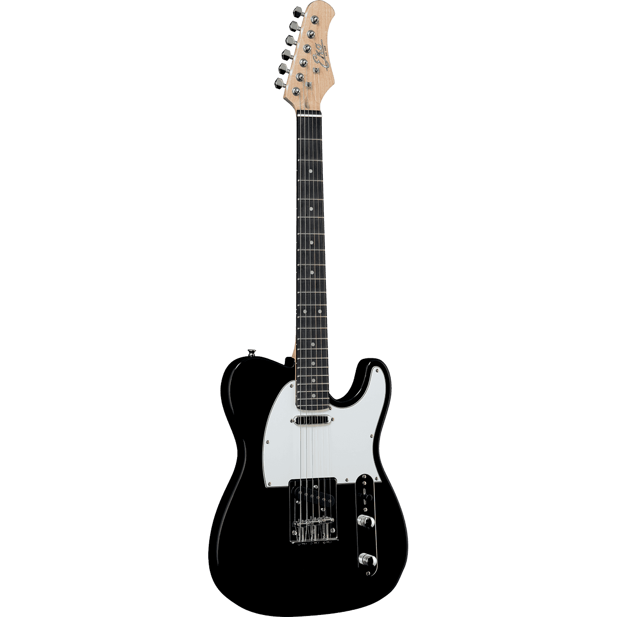 EKO VT380 Black Starter Telecaster Type Electric Guitar | Gloss Finish, Suitable For Beginners