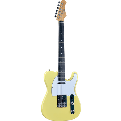 EKO VT380 Cream White Starter Telecaster Type Electric Guitar | Gloss Finish, Suitable For Beginners
