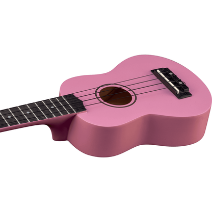 EKO Primo Soprano Ukulele Beginner Pack | Pink | Including Accessories