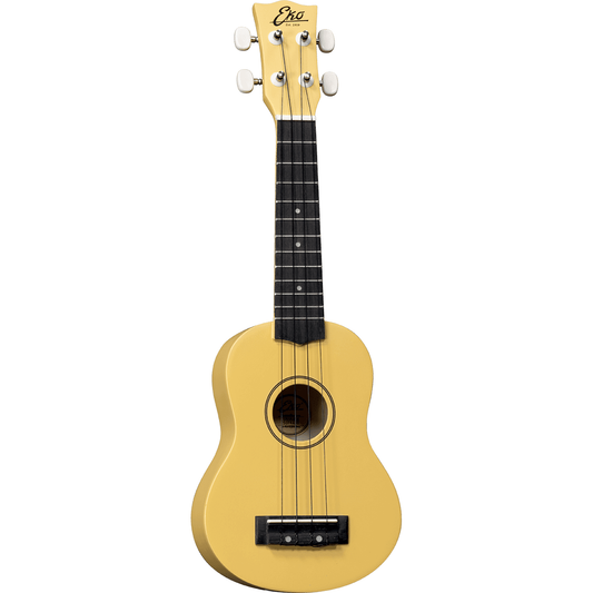 EKO Primo Soprano Ukulele Beginner Pack | Yellow | Including Accessories