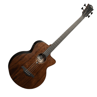 Lag Sauvage-BCE Jumbo Electro Acoustic Bass Guitar with Cutaway | Includes a Soft Case