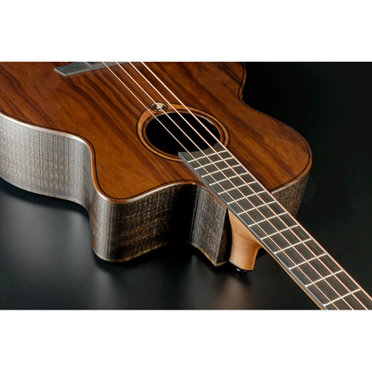 Lag Sauvage-BCE Jumbo Electro Acoustic Bass Guitar with Cutaway | Includes a Soft Case