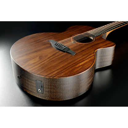 Jumbo 12 Strings Cutaway Electro Acoustic Guitar Sauvage by Lâg | Includes Case and Cable | GLA SAUVAGE-J12CE