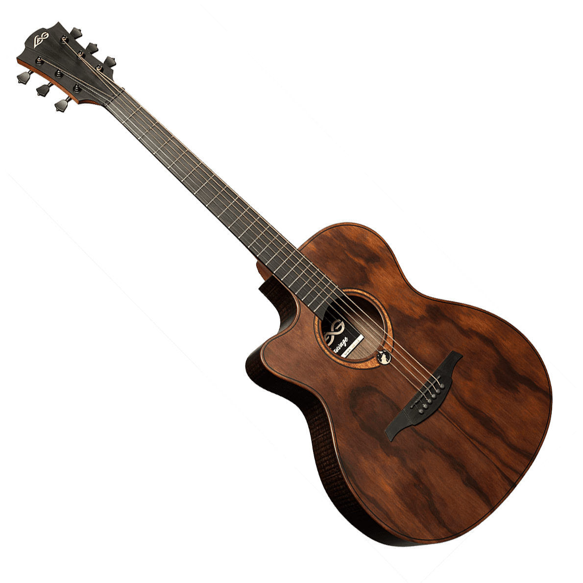 Auditorium Left-Handed Cutaway Electro Acoustic Guitar Sauvage by Lâg | Includes Case and Cable | GLA SAUVAGE-L-ACE