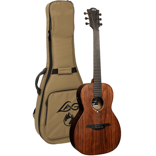 Electro Acoustic Guitar Sauvage Parlour by Lâg | Includes Case and Cable | GLA SAUVAGE-PE
