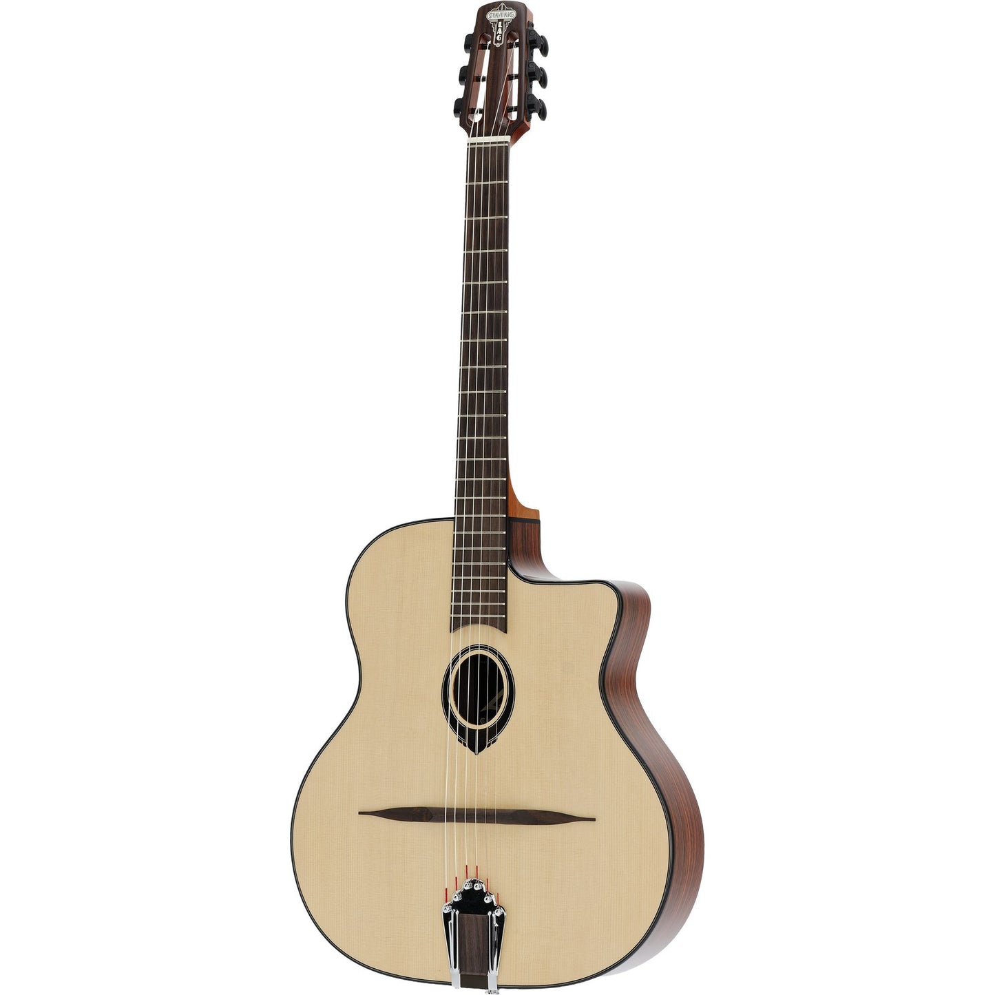 Lag Swing SL200 Acoustic Gypsy Jazz Guitar | Solid Spruce Top | Included Gig Bag