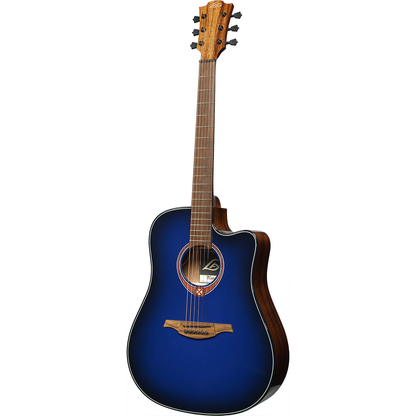 Lag Tramontane Special Edition Electro-Acoustic Dreadnought Guitar with Cutaway | Blue