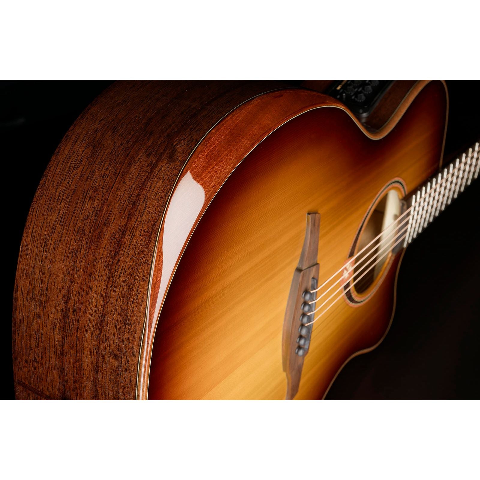 Lag Tramontane 118ABCE Electro-Acoustic Auditorium Guitar | Bevel Cutaway | Brown Shadow Finish | Special Edition