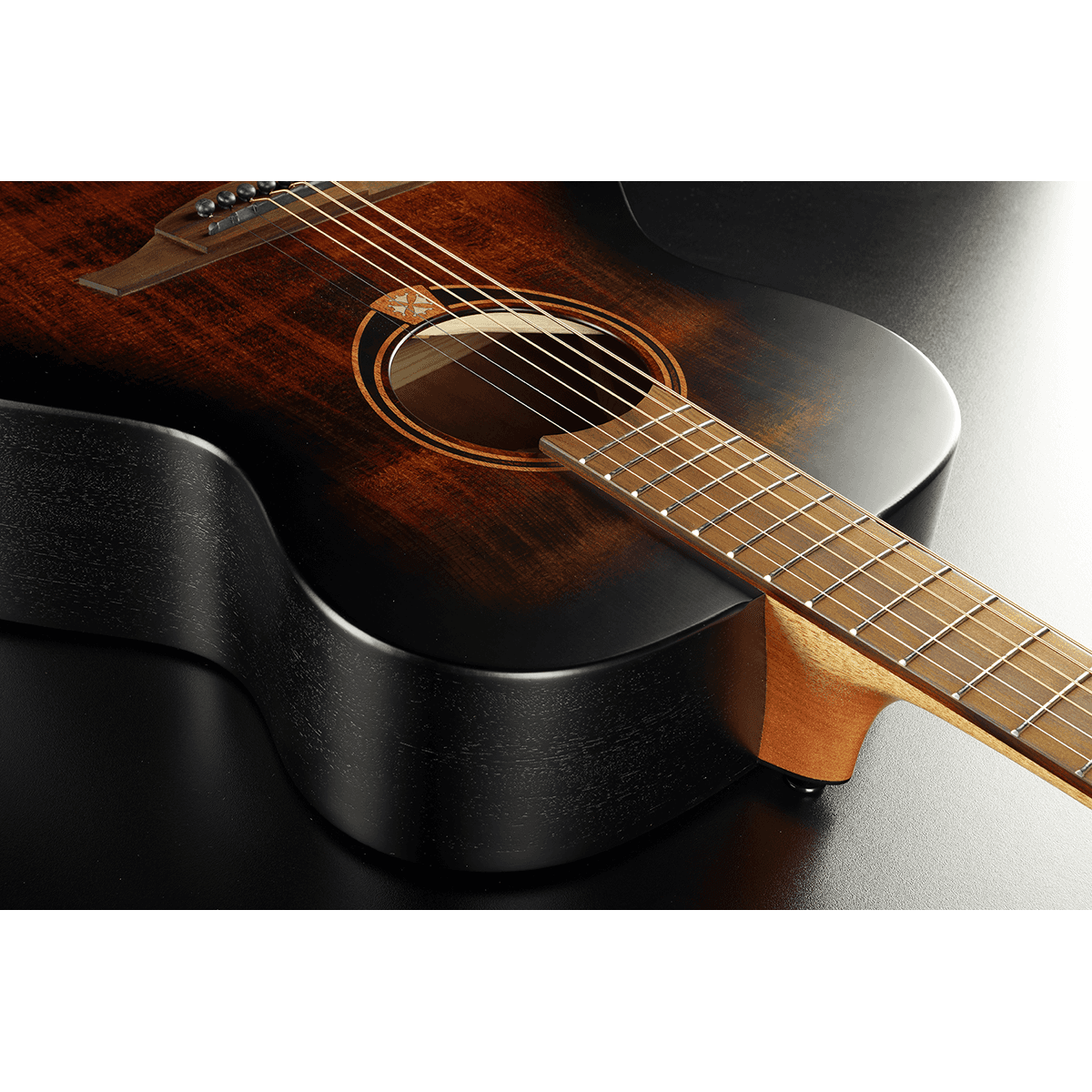 Steel Strings Acoustic Guitar Tramontane 70 by Lâg | T70A-B&B Auditorium | Black & Brown