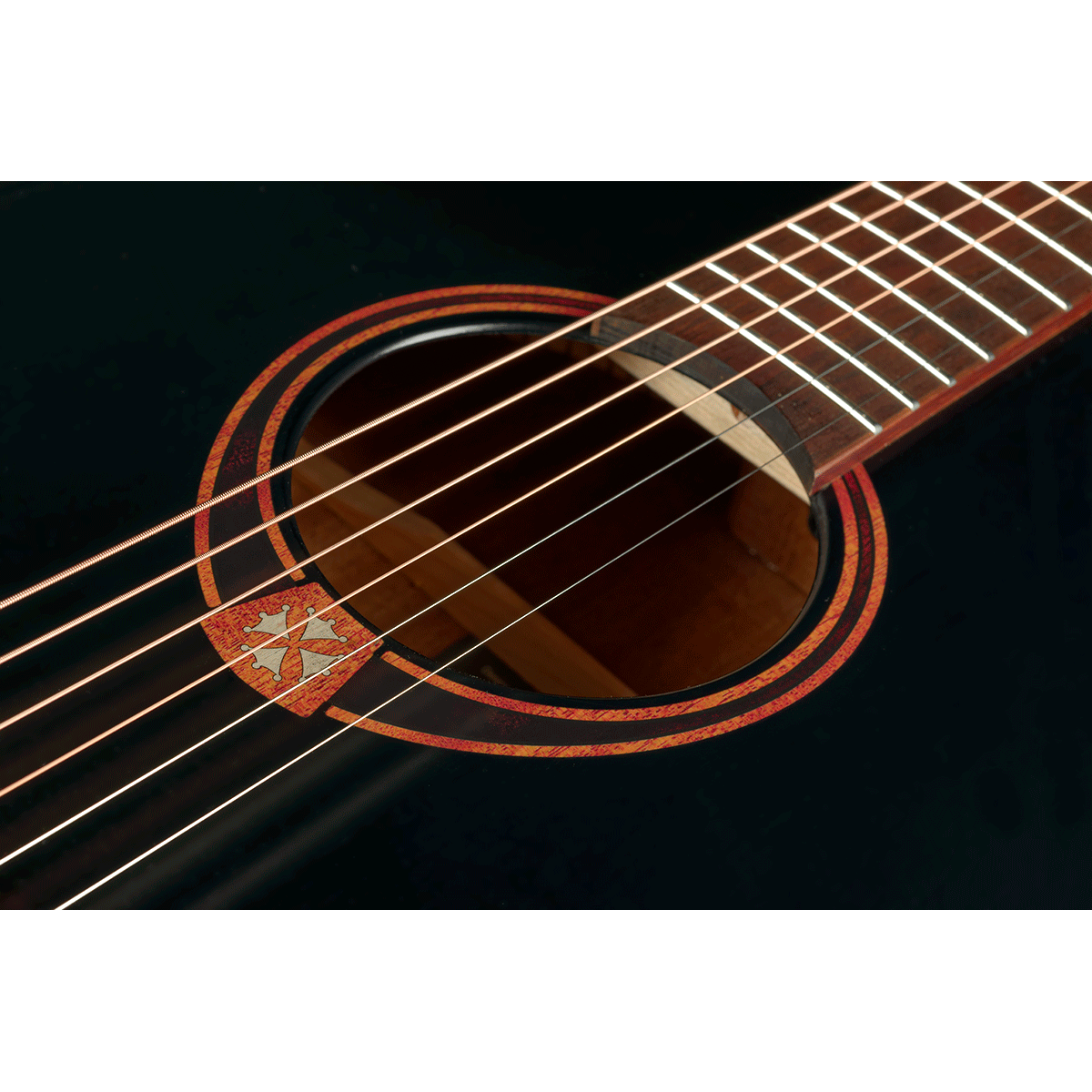 Steel Strings Acoustic Guitar Tramontane 70 by Lâg | T70D-BLS Dreadnought | Black