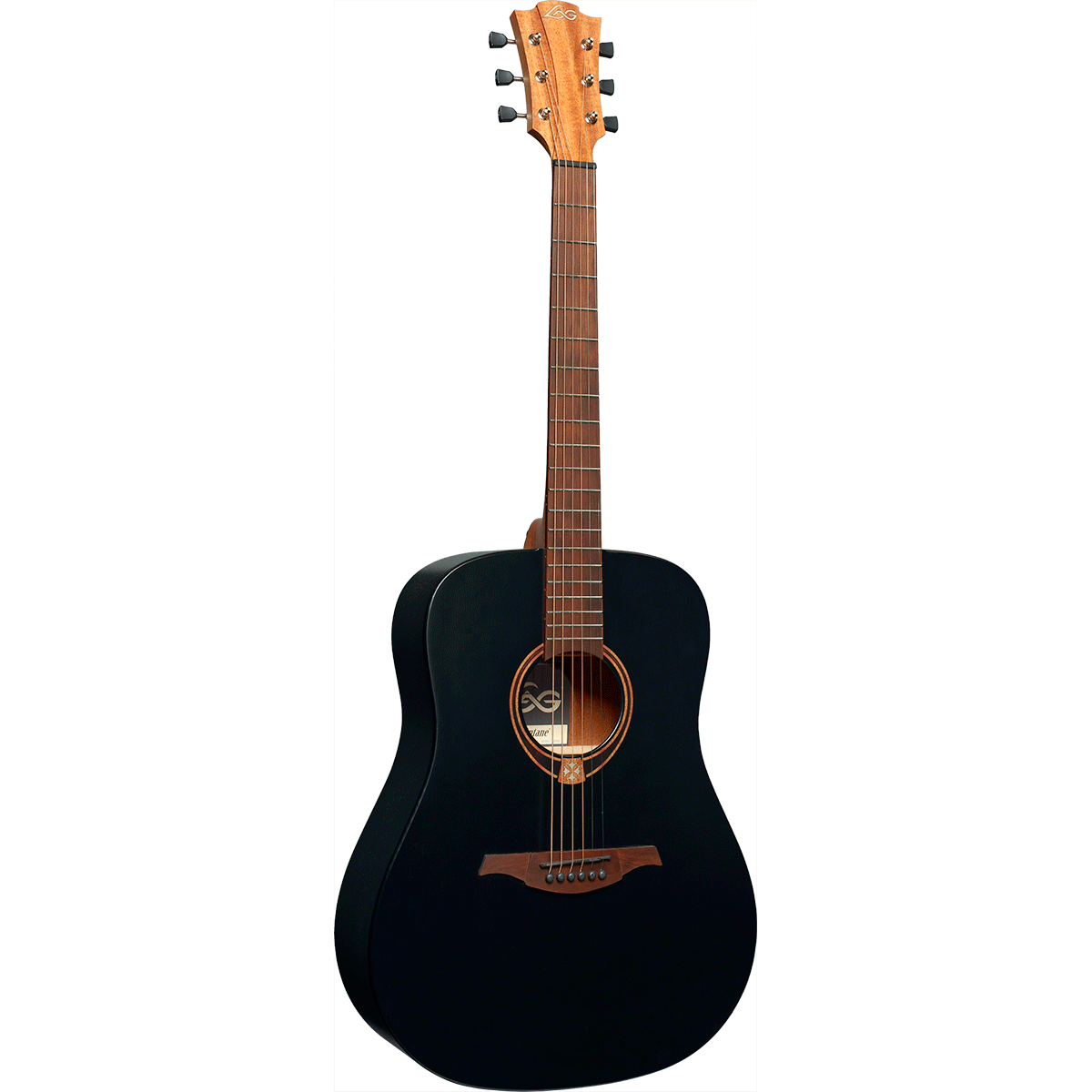 Steel Strings Acoustic Guitar Tramontane 70 by Lâg | T70D-BLS Dreadnought | Black