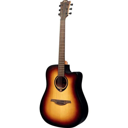 Dreadnought Cutaway Electro Acoustic Guitar by Lâg | T70DCE-BRB