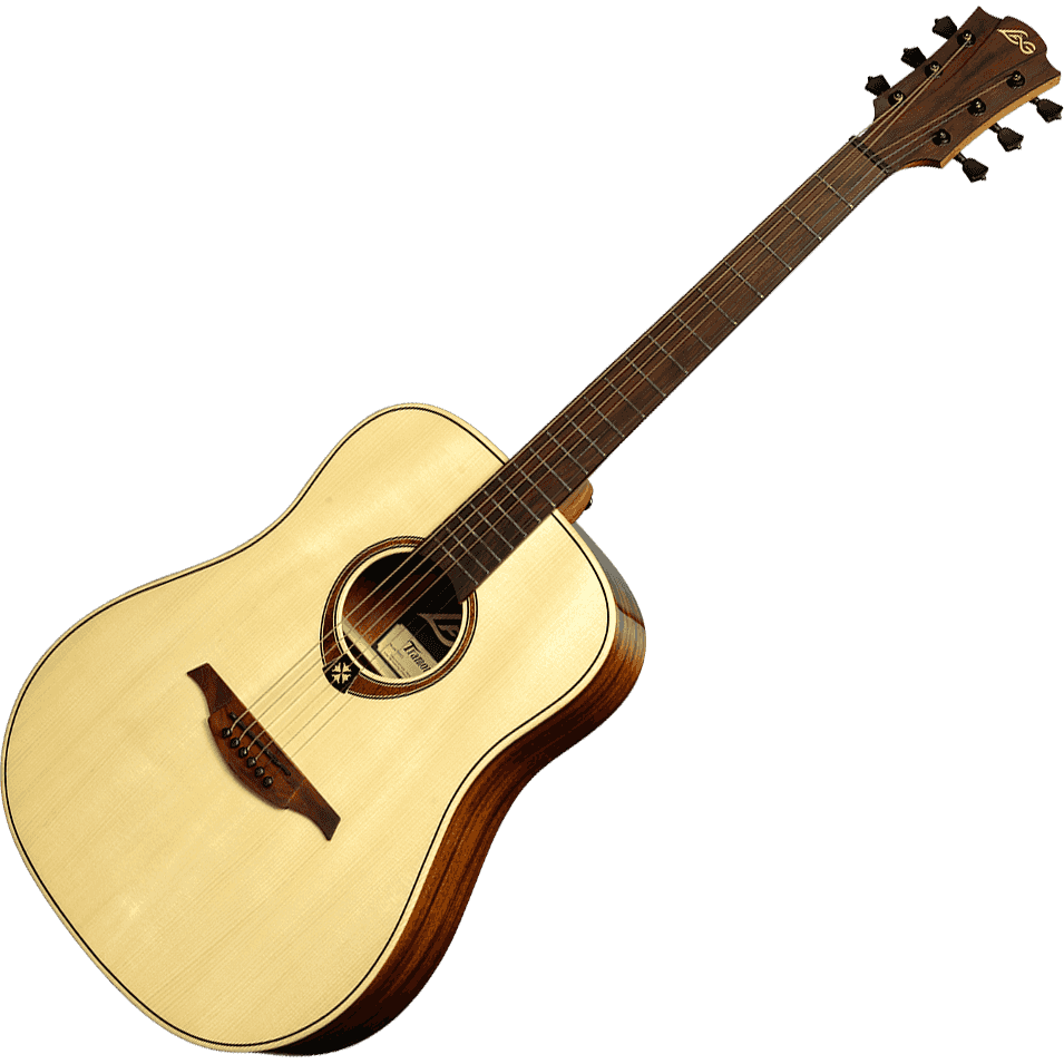 Steel Strings Dreadnought Acoustic Guitar Tramontane 88 by Lag | Natural Finish