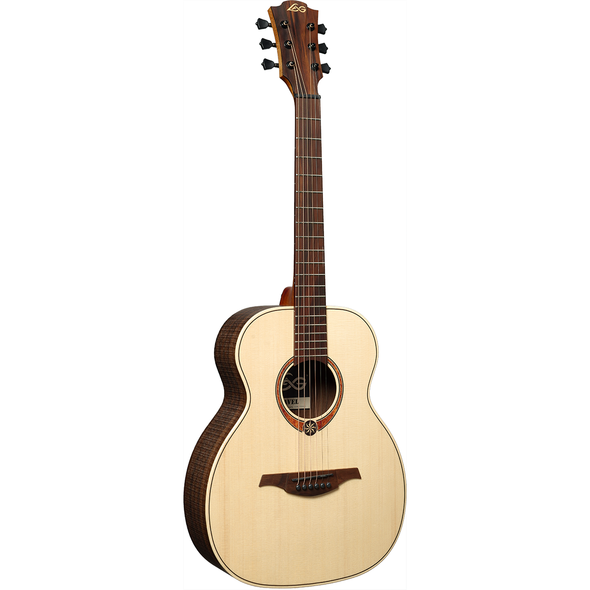 ​Sauvage Travel Acoustic Guitar by Lâg | Includes Case | GLA TRAVEL-SPS | Solid Spruce