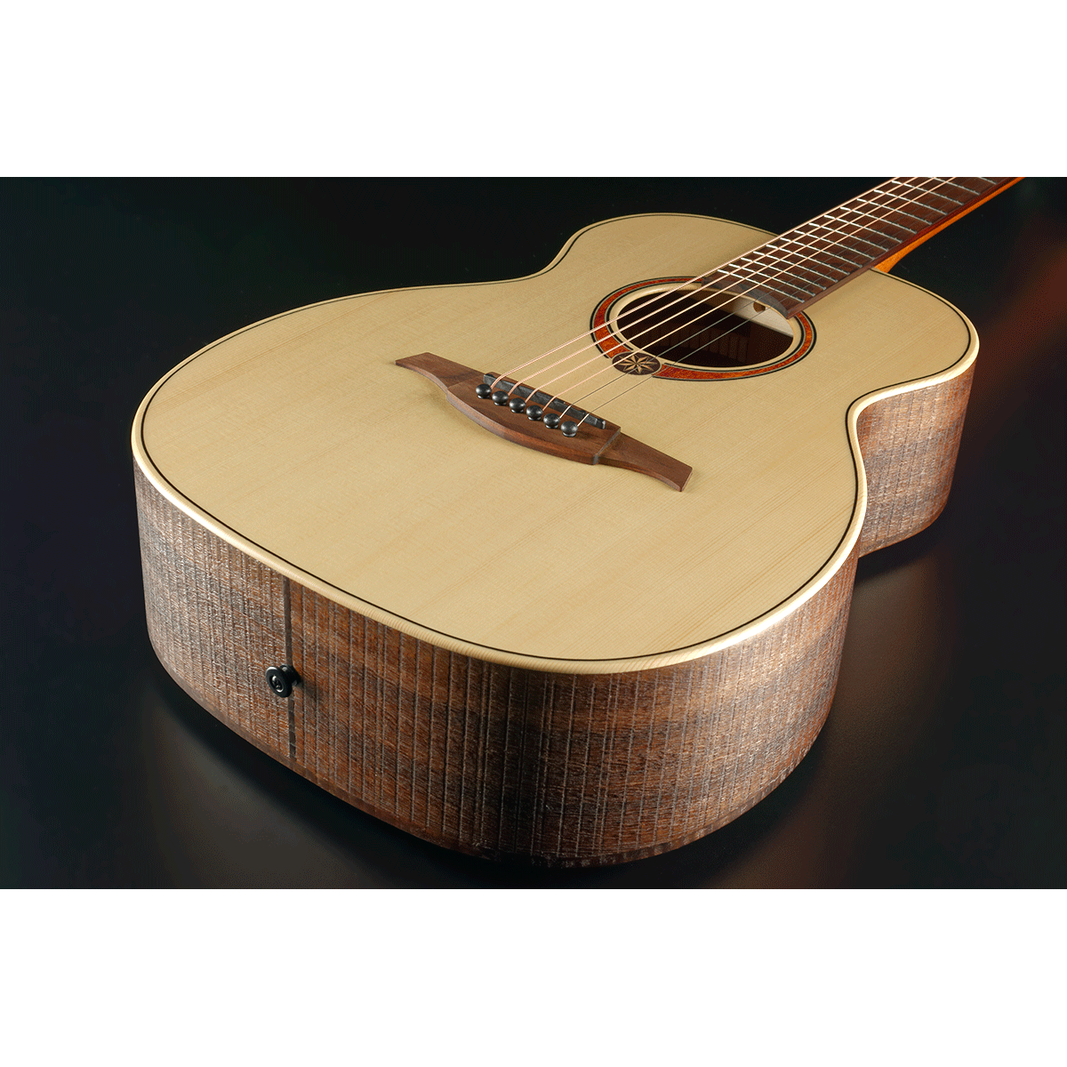 ​Sauvage Travel Acoustic Guitar by Lâg | Includes Case | GLA TRAVEL-SPS | Solid Spruce