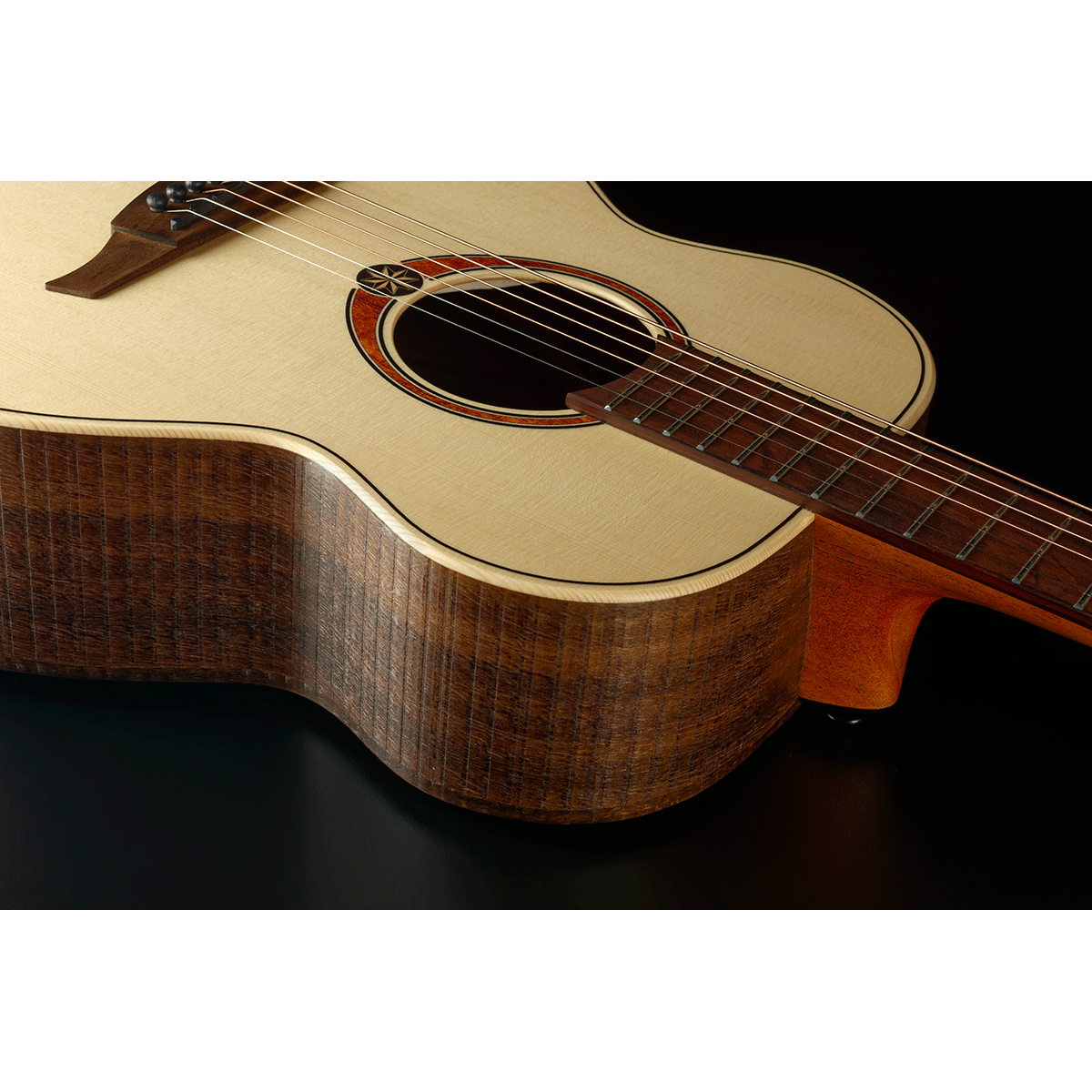​Sauvage Travel Acoustic Guitar by Lâg | Includes Case | GLA TRAVEL-SPS | Solid Spruce