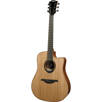 Dreadnought Cutaway Electro Acoustic Smart Guitar BlueWave 2 by Lâg | Includes Case and Cable | GLH TBW2DCE