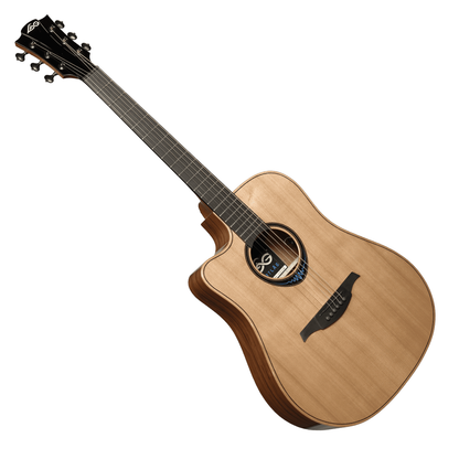 Dreadnought Cutaway Electro Acoustic Left-Handed Smart Guitar BlueWave 2 | Includes Case and Cable