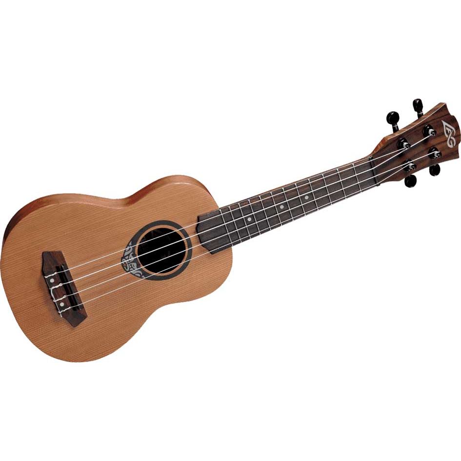 Tiki Uku 130 Ukulele Soprano Slim Arch Back by Lâg | BABYTKU130S