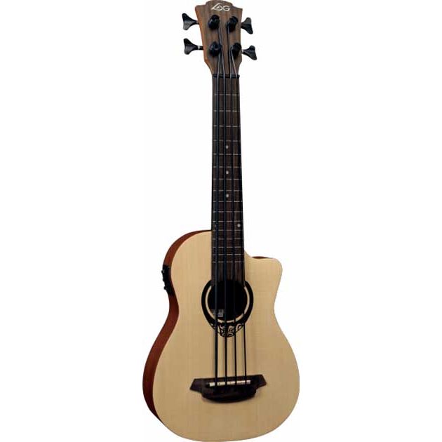 TIKI Ukulele Mini Bass Cutaway Electro by Lâg | TKB150CE