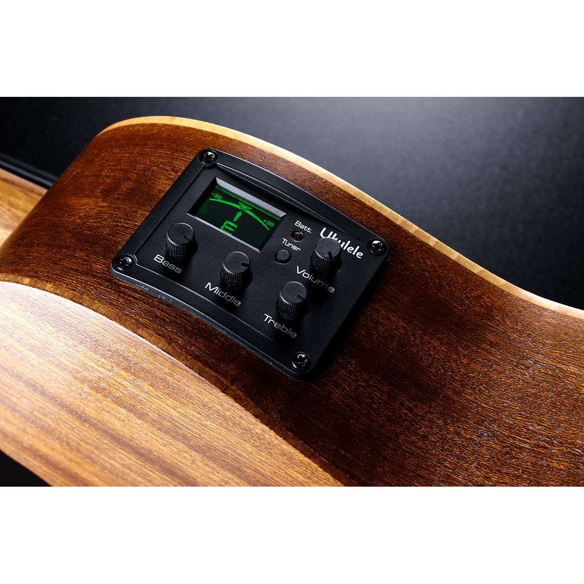 Lag TKB150FCE Electro-Acoustic Bass Ukulele | Mahogany Back and Sides | Included Gig Bag