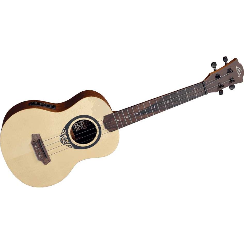 Tiki Uku Ukulele Tenor Electro-Acoustic by Lâg | TKU150TE