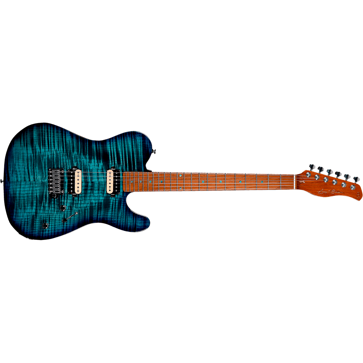 Sire Larry Carlton T7 Electric Guitar | HH Pickup Configuration | Edgeless™ Fingerboard | Transparent Blue