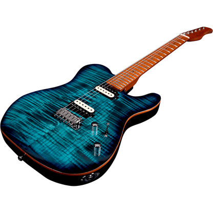 Sire Larry Carlton T7 Electric Guitar | HH Pickup Configuration | Edgeless™ Fingerboard | Transparent Blue