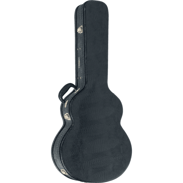 Acoustic Jumbo Guitar Case by Låg | HLG J7 | black, curver guitar case, crocodile imitation