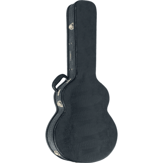 Acoustic Jumbo Guitar Case by Låg | HLG J7 | black, curver guitar case, crocodile imitation