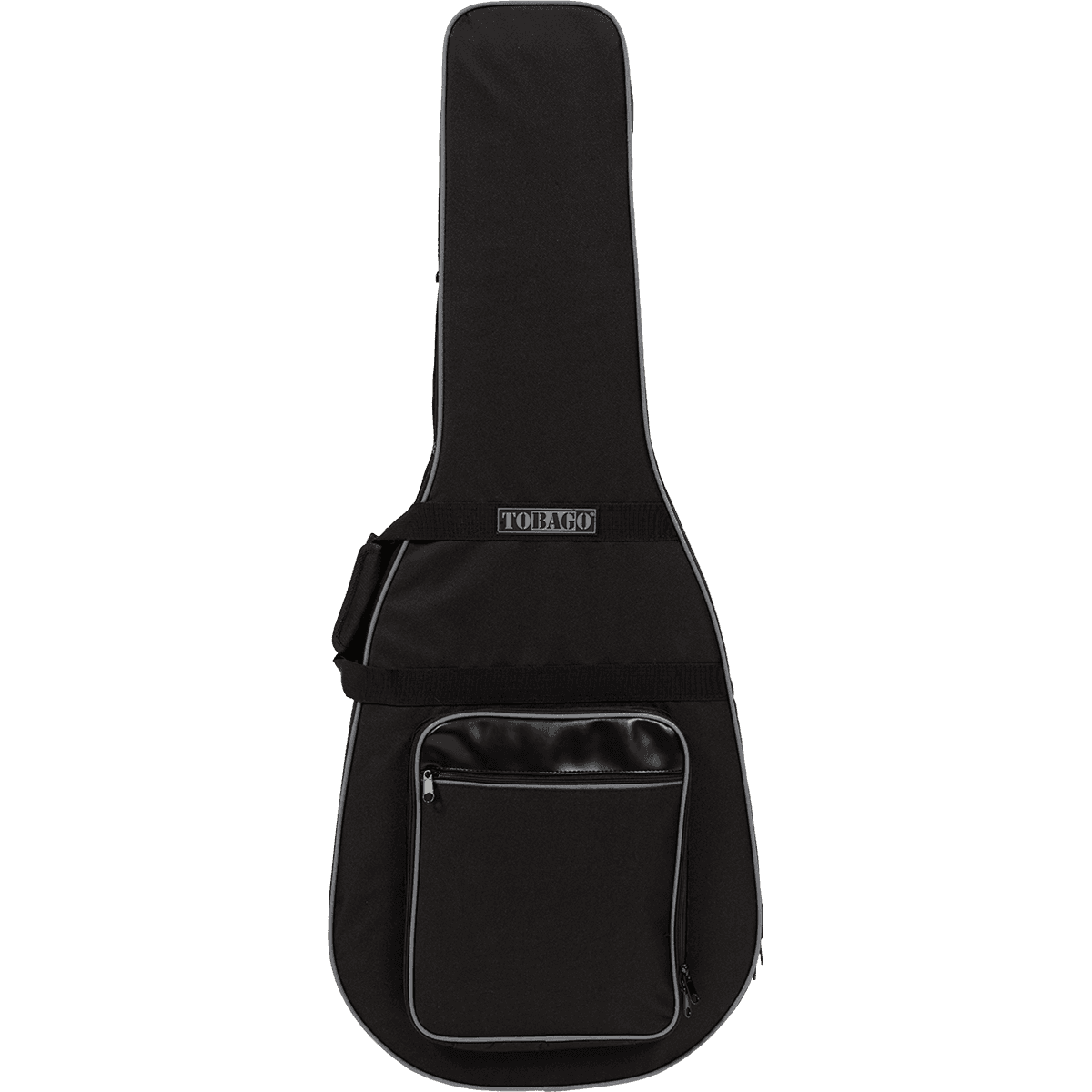 Tobago HTO ESC-N Classical Guitar Lightweight Soft Case | High Density Shaped Foam Interior with Velvet, Black