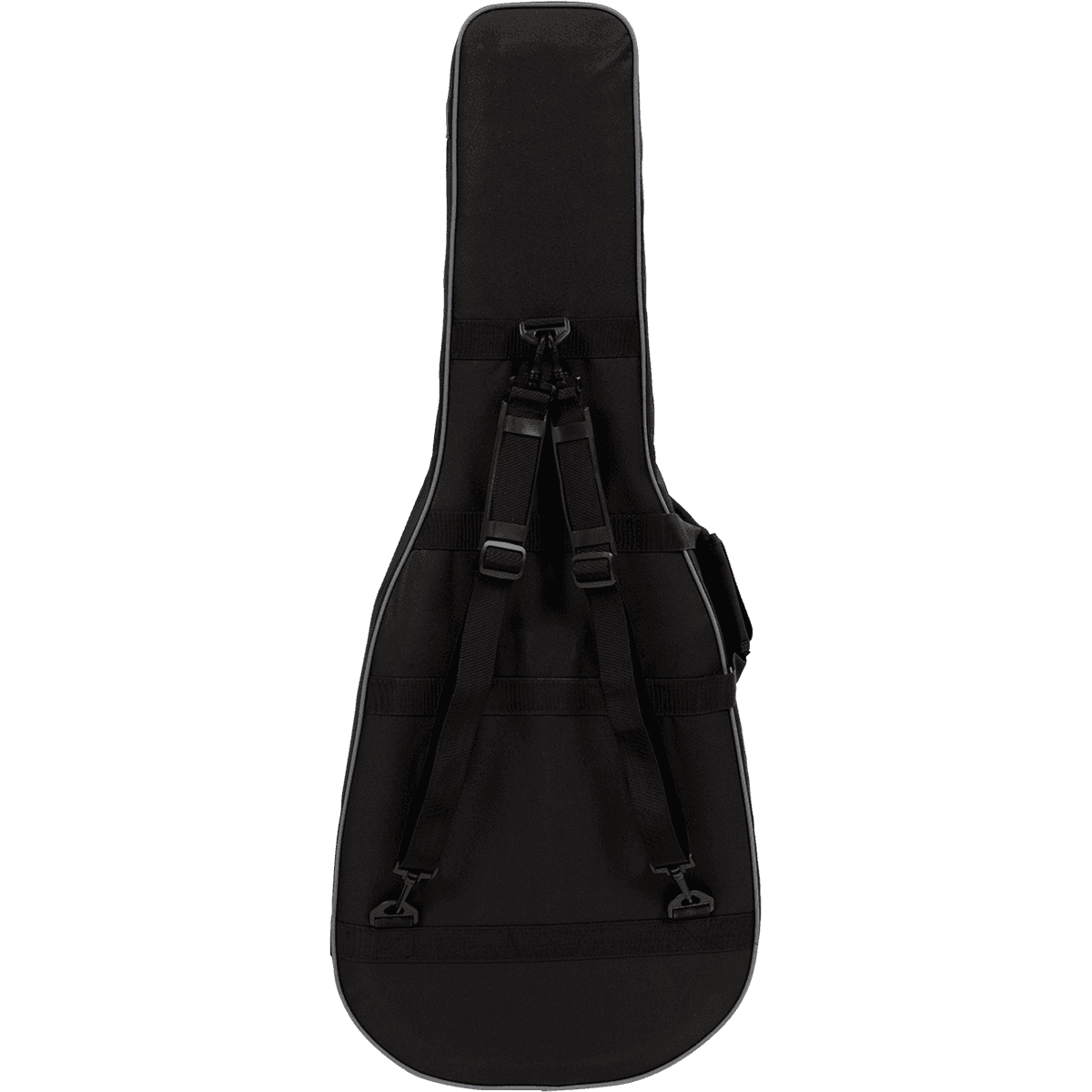 Tobago HTO ESC-N Classical Guitar Lightweight Soft Case | High Density Shaped Foam Interior with Velvet, Black