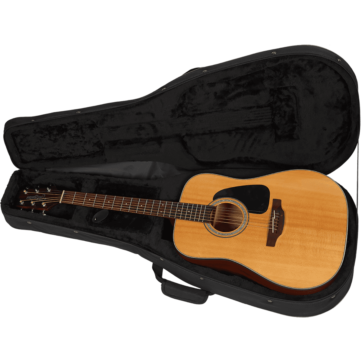 Tobago HTO ESF-N Folk Guitar Lightweight Soft Case | High Density Shaped Foam Interior with Velvet, Black