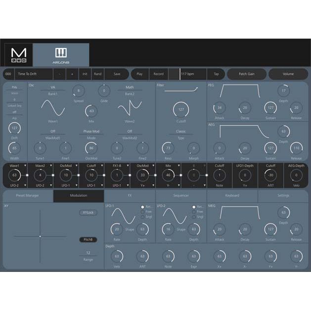 ARGON8 by Modal Electronics | 8-Voice Wavetable Synthesiser with 37 keys and included software