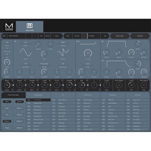 ARGON8 by Modal Electronics | 8-Voice Wavetable Synthesiser with 37 keys and included software