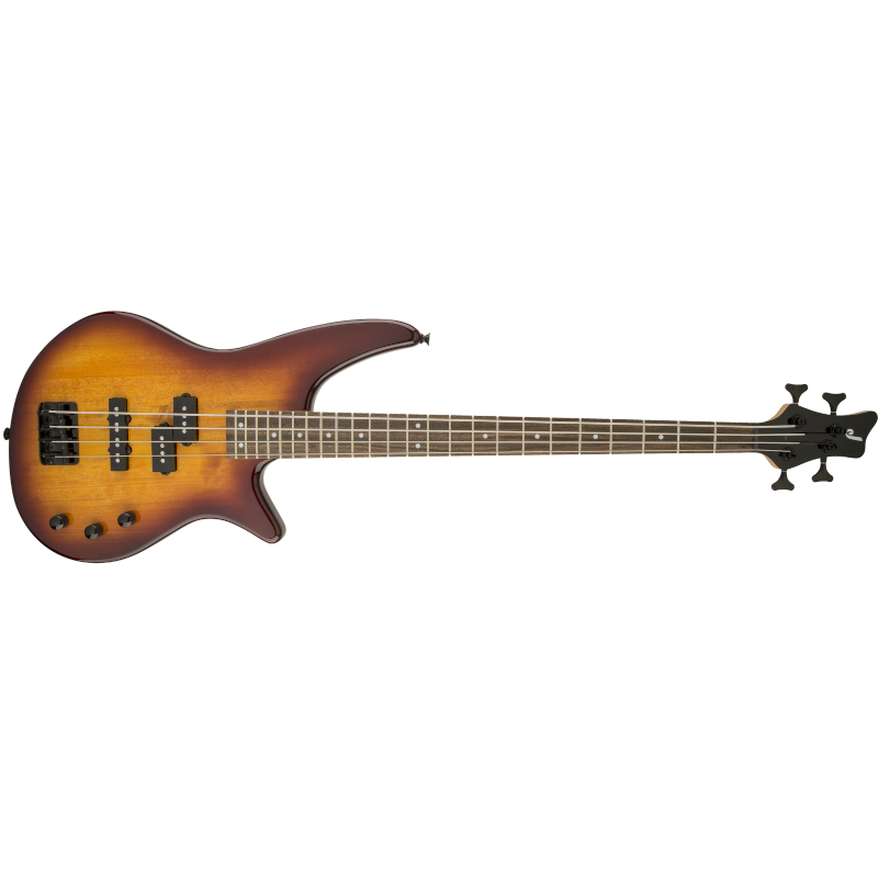 Jackson JS Series Spectra Bass Guitar JS2 in Tobacco Burst | 24 Frets | Active or Passive Pickup Selector
