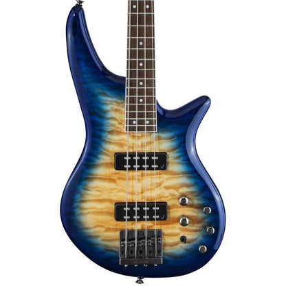 Jackson JS3Q Bass Guitar | 24 Frets, Quilted Maple Top, EQ, Coil Split Option, Active or Passive Pickup Selector
