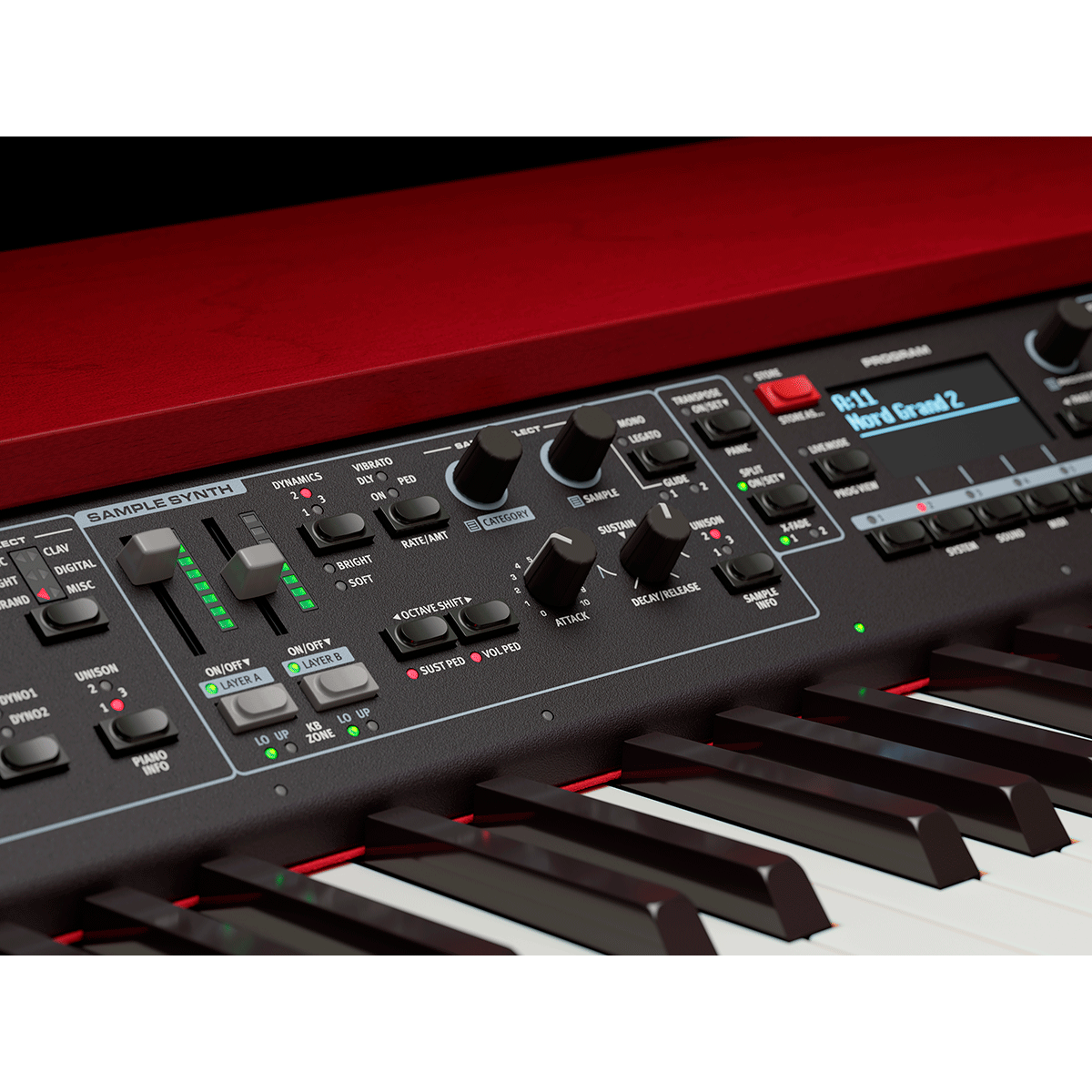Nord Grand 2 | 88-note Kawai Responsive Hammer Keyboard with Triple Sensors